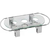 Aps Speisenwärmer, 3-flammig, Kerzen-Speisenwärmer für kleine Töpfe, Pfannen, Schalen und Kannen, Maße: 34 x 18 x 6 cm