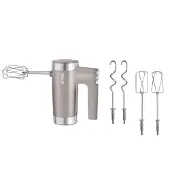 Graef HM508, Handmixer, Graubraun, Schlagen, Kneten, Mixen, Rührer, 1,65 m, 1080 RPM, Tasten