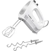 Bosch Handmixer "CleverMixx MFQ24200, Edelst. Rührbesen/Knethaken, 4 Stufen, weiß" 400 W Auswurftaste, leichtes Gehäuse, Made in Europe