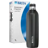 Brita 1046734, Karbonisiererflasche, Schwarz, Edelstahl, Edelstahl, 0,9 ml, sodaTRIO, sodaTRIO pro, 1 Stück(e)