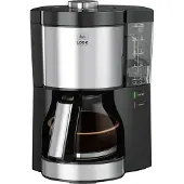 Melitta 1025-16, Filterkaffeemaschine, 1,25 l, 1080 W, Schwarz, Silber