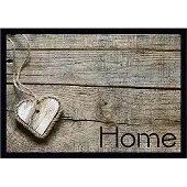 MD-ENTREE Sauberlaufmatte 'Impression' heart on wood