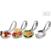 Weis Gourmetlöffel aus Edelstahl Set 4