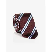 MONTI Krawatte "THOMA" aus reiner Seide – mit klassischem Streifen-Dessin und Twill-Struktur