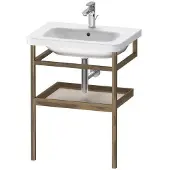 Duravit Handtuchhalter DURASTYLE 440x590mm m Ablage taupe/nussbaum massiv