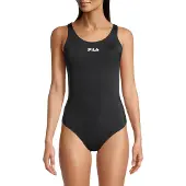 FILA Saki Racer Back Swimsuit Black Größe: S | Badeanzüge Outlet | Damen | Schwarz