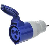 Proplus Adapter Kupplung von Schuko nach CEE