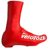 VeloToze Überschuh lang S rot - wasserdichter Aero-Überschuh für kalte Touren....