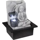 Globo Lighting Brunnen Kunststoff grau antik, LED