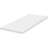 Beliani Matratzentopper Weiß PolyurethanSchaum 90 x 200 cm Polyester Bezug Komfort Schaumtopper