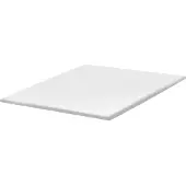Beliani Matratzentopper Weiß PolyurethanSchaum 180 x 200 cm Polyester Bezug Komfort Schaumtopper