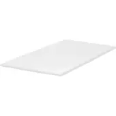 Beliani Matratzentopper Weiß PolyurethanSchaum 160 x 200 cm Polyester Bezug Komfort Schaumtopper