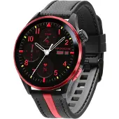 Reflex Active Serie 54 AMOLED GPS Smart-Calling-Uhr Rot Unisize