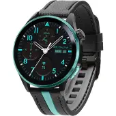 Reflex Active Serie 54 AMOLED GPS Schwarze und grüne Smart-Calling-Uhr Schwarz Unisize