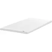 Beliani Matratzentopper Weiß Gelschaum 140 x 200 cm Polyester Bezug Komfort Schaumtopper