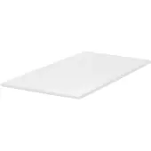 Beliani Matratzentopper Weiß PolyurethanSchaum 140 x 200 cm Polyester Bezug Komfort Schaumtopper