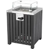 Tepro Feuerstelle Gasfeuerstelle Topeka, anthrazit (50 x 50 x 78 cm)