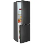 Exquisit Kühl-Gefrierkombination KGC231-60-E-050C inoxlook-az | 157 l Nutzinhalt | 4-Sterne-Gefrieren | Alarm