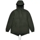 Rains - Wasserfeste und winddichte Jacke &ndash; Unisex &ndash; Fishtail Jacket W3 - Fishtail Jacket W3 Green für Herren - Größe L - Grün