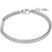 JOOP! Armband JOOP "2039804", silber (edelstahlfarben), Armbänder, Herren, 23cm, Edelstahl, Armband