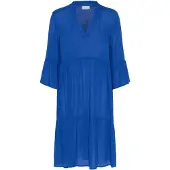 Kaffe Midikleid "Damen Kleid KAmarianah", Damen, Gr. 38, N-Gr, blau (surf the web), Obermaterial: 100% Viskose LENZING ECOVERO CV LenzEcov., Kleider Midikleid