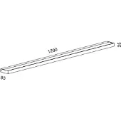 SERIEN LIGHTING SML² 1200 LED Wall-Weiß - satinée/satinée; mit LED (3000K)