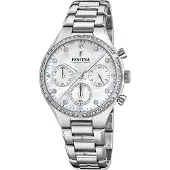 Festina Damen Uhr Boyfriend F20401/1 Edelstahl Armbanduhr silber UF20401/1