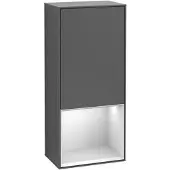 Villeroy & Boch Villeroy und Boch Finion Seitenschrank F550HGMT 41,8x93,6x27cm, rechts, Regal unten Midnight Blue Matt, White matt lacquer