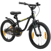 Löwenrad Kinder Fahrrad ab 5 Jahre | 18 Zoll Rad | Schwarz
