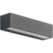 Arcchio LED-Wandleuchte Lengo, 25 cm, 1-flg., anthrazit, CCT