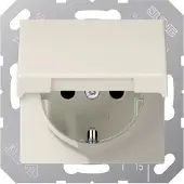 JUNG SCHUKO-Steckdose SAFETY+ Klappdeckel AS 1520 BFKIKL weiß, 1 Stk.