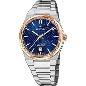 Festina Armbanduhr Rivé Swiss Made Blue & Rose-gold
