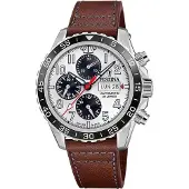 Festina Herrenuhr Swiss Made Armbanduhr Leder braun UF20056/1