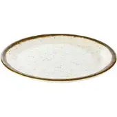 Aps Tallerken Stoneart ?25x2 cm Flad Melamin Hvid/Brun stenlook,1 stk