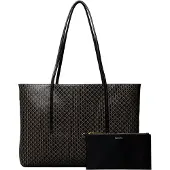 Calvin Klein Jeans Handtasche Emblem Aop Tote W/ Pouch LV04F3266G Schwarz
