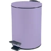 Spirella Treteimer Cannes - lila - 3 Liter - Metall - 17 cm - soft-close