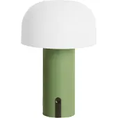 Leitmotiv - Tischleuchte Luca Led - Grün - Ø15cm Tischlampe - Nachttischlampe, Wohnzimmer, Schlafzimmer
