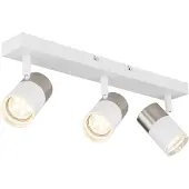 Globo Lighting Strahler Metall weiß matt, 3x GU10
