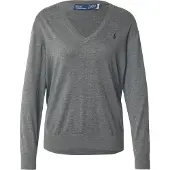 Ralph Lauren für Damen. 211972105001 Jersey Parkside grau (M), Lässig, Baumwolle, Langarm