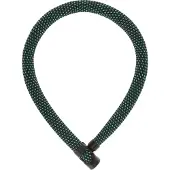 ABUS Kettenschloss IVERA Chain 7210 – Fahrradschloss mit hochflexibler IvyTex-Kunstfaserummantelung – -Sicherheitslevel 8 – 110 cm – Blau