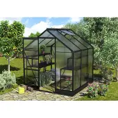 Vitavia Vitavia, Aktionsangebot (inkl. 100 Euro Zubehör): Gewächshaus "Apollo 3800", schwarz, 3,8 m², 4 mm HKP