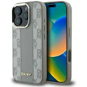 DKNY Checkered Pattern Magsafe Case Für Iphone 16 Pro Beige