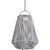 QAZQA Böhmische Tischleuchte Grau inkl. LED 3-Stufen-Dimmbar IP54 Solar Wiederaufladbar - Duca
