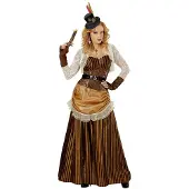 Widmann Party 3tlg. Kostüm "Steampunk" in Hellbraun/ Creme - XXL
