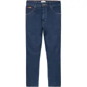 Wrangler Straight Dark Stone Heren Regular Fit Jeans - Spijkerbroek voor Mannen - Donkerblauw - Maat 32/33