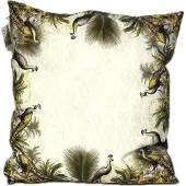Madison Sierkussen 45x45 cm Pfauenblume taupe