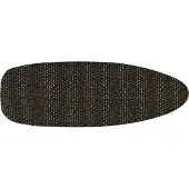 MSV Bügelbrettbezug Bügeltischbezug "Schwarz" 142 x 56 x 0,6cm