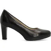 No Stress Schwarze Lederpumps | Größe 42