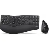 Perixx PERIDUO-605 DE, Tastatur- und Maus-Set, kabellos, ergonomisch, schwarz