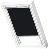 Velux Verdunkelungsrollo uni schwarz manuell Rahmen aluminium DKL P31 3009S